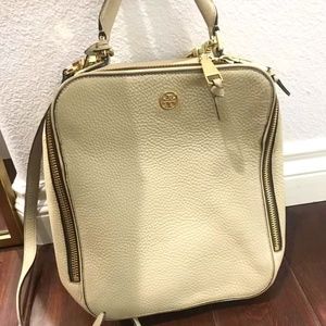 Tory Burch Off-white Leather Backpack